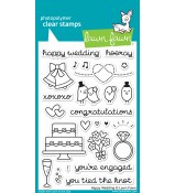 Lawn Fawn HAPPY WEDDING stamp set